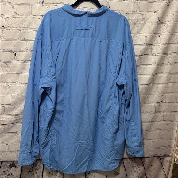 Duluth Trading Co XL Tall(see measurements) Men's Blue Vented long sleeve Shirt - Picture 12 of 13